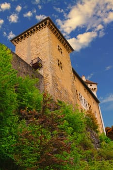 France, Annecy - May 01, 2018: The castle of Annecy is an old castle of the thirteenth century, renovated several times, located in the municipality of Annecy. It was an ancient residence of the Counts of Geneva.