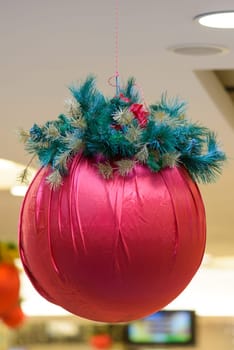 nice and big red ball  decorations for Christmas