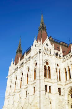 The building of the Hungarian Parliament in Budapest