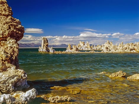 Lake Mono with tufa towers, California