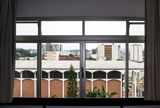 window view downtown Blumenau city Brazil day