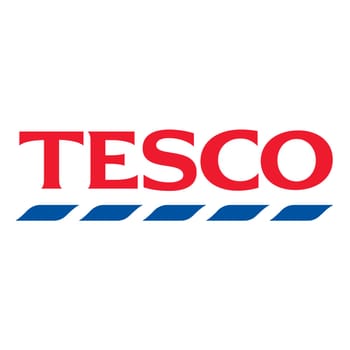 Tesco supermarket chain logo illustration