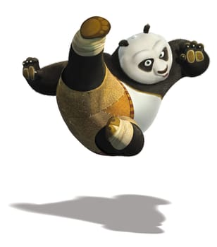 master Po Ping kung fu panda illustration cartoon warrior