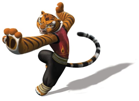 Master Tigress kung fu panda illustration cartoon warrior