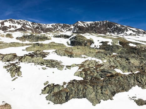 The Alpe d Huez ski domain in the French Alps