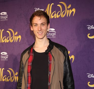 Marlon Wehmeier,. Red carpet at benefit concert ALADDIN & FRIENDS IN CONCERT at Neue Flora,Hamburg