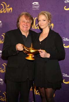 Peter Urban with his wife ,. Red carpet at benefit concert ALADDIN & FRIENDS IN CONCERT at Neue Flora,Hamburg