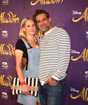 Carsten Spengemann with girlfriend Julie Gross ,. Red carpet at benefit concert ALADDIN & FRIENDS IN CONCERT at Neue Flora,Hamburg