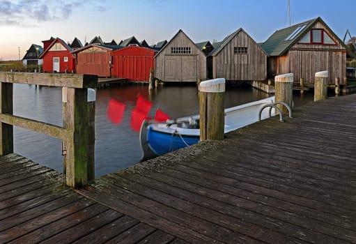 Boathouses Harbour Althagen,Ahrenshoop