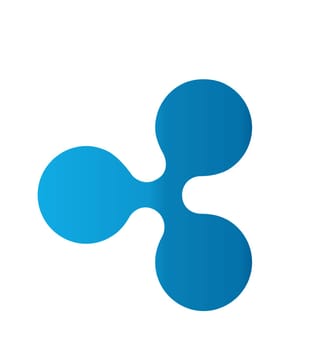Ripple crypton coin currency illustration