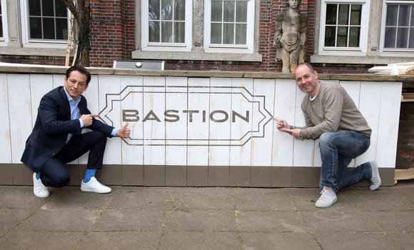 Tomas Benakovic (Bastion Geschaeftsfuehrung) und Tim Becker,. BASTION Restaurant Eroeffnung im Museum für Hamburgische Geschichte in Hamburg