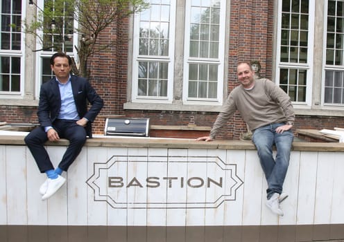 Tomas Benakovic (Bastion Geschaeftsfuehrung) und Tim Becker,. BASTION Restaurant Eroeffnung im Museum für Hamburgische Geschichte in Hamburg