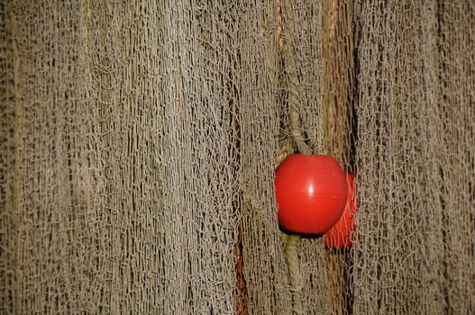 Fishing nets and buoys