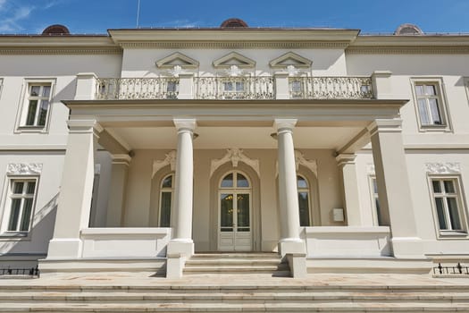 PALANGA, LITHUANIA - JULY 05, 2017: Beautiful Palanga Amber Museum in Tiskeviciai Palace and Botanical Garden in Palanga, Lithuania.