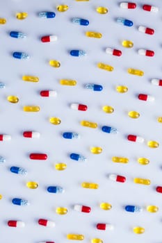 Pills, Tablets, Capsule, Medical background
