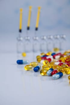 Pills, Tablets, Capsule, Medical background