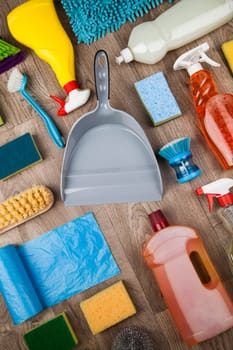 Variety of cleaning products