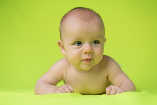 Crawling baby boy