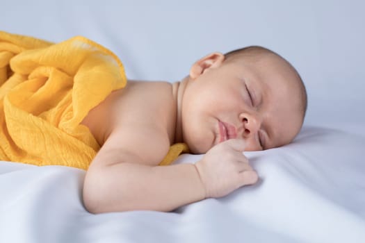 Beautiful newborn baby sleeping