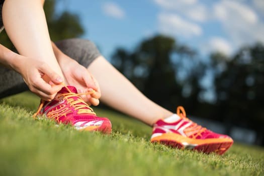 Runner Training woman and healthy lifestyle