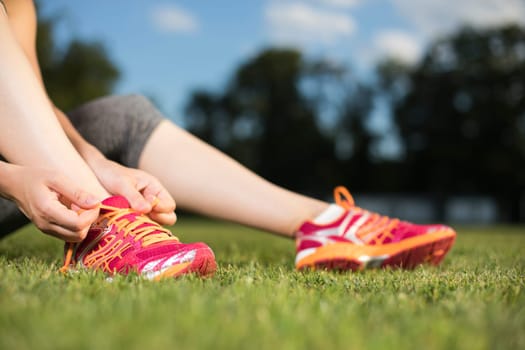 Runner Training woman and healthy lifestyle
