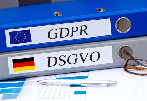 GDPR and GDPR folders in the office