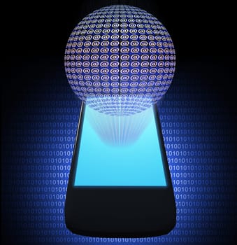 Email symbol mobile phone