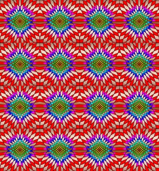 Seamless background. Abstract kaleidoscopic pattern