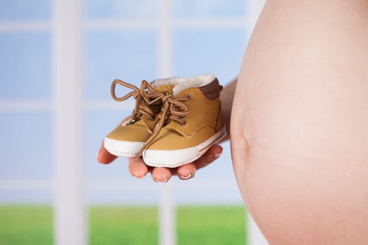 Happy pregnant woman