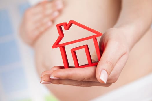 Happy pregnant woman