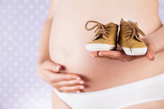 Happy pregnant woman
