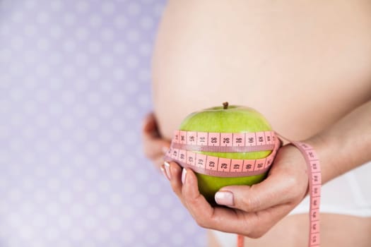 Healthy, Pregnant Woman Belly, Beautiful mom