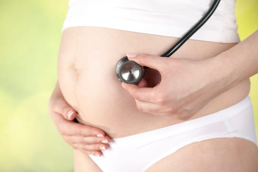 Pregnant Woman Belly, Beautiful mom