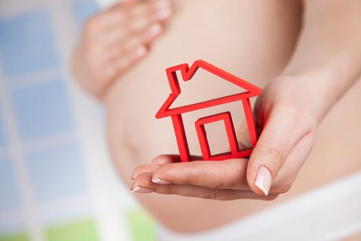 Happy pregnant woman