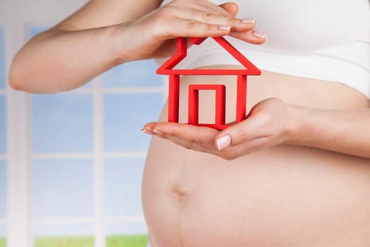 Happy pregnant woman