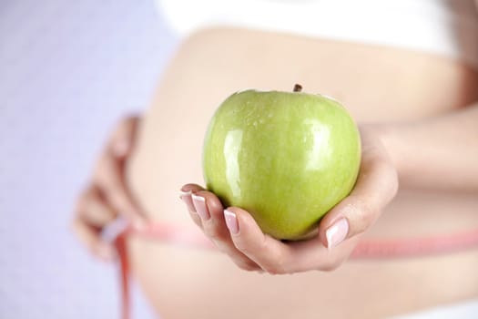 Healthy, Pregnant Woman Belly, Beautiful mom