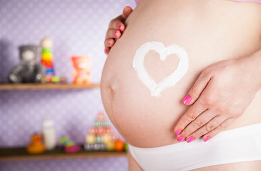 Beautiful Pregnant Woman belly