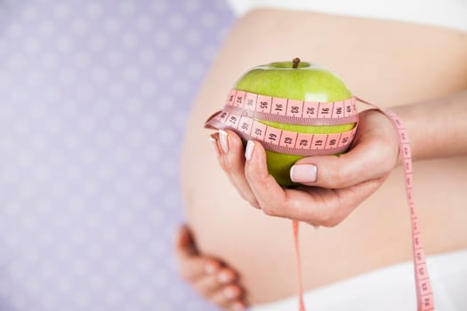Healthy, Pregnant Woman Belly, Beautiful mom
