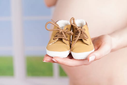 Happy pregnant woman