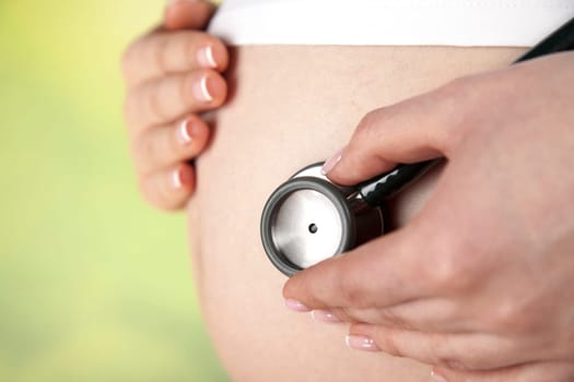 Pregnant Woman Belly, Beautiful mom