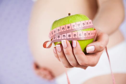 Healthy, Pregnant Woman Belly, Beautiful mom