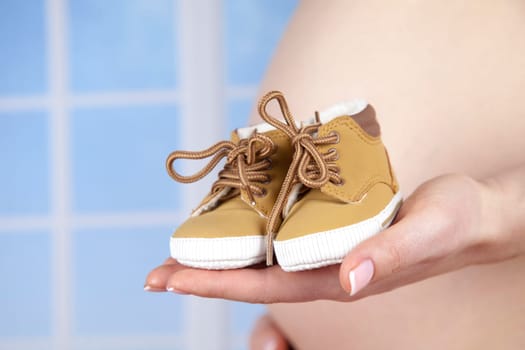 Happy pregnant woman