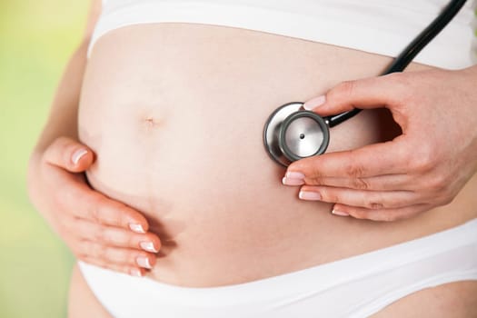 Pregnant Woman Belly, Beautiful mom