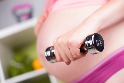 Fitness Pregnancy woman, healthy lifestyle concept