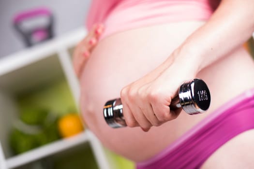 Fitness Pregnancy woman, healthy lifestyle concept