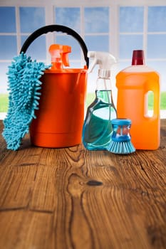 Cleaning Equipment and window background