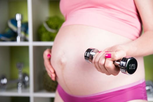 Fitness Pregnancy woman, healthy lifestyle concept