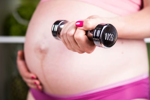 Fitness Pregnancy woman, healthy lifestyle concept