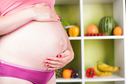 Fresh and healthy food for my baby, Pregnancy concept