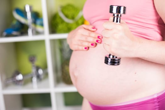 Fitness Pregnancy woman, healthy lifestyle concept
